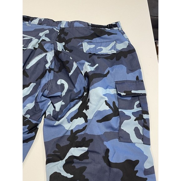 Rothco Blue BDU Pants Camouflage Tactical 6-Pocket Cargo Military Fatigues - Picture 10 of 16
